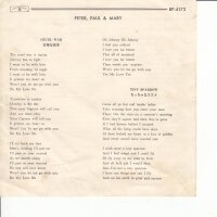 Peter, Paul & Mary – Cruel War (Japan)