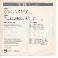 Peter Allen – Dont Cry Out Loud (Japan)