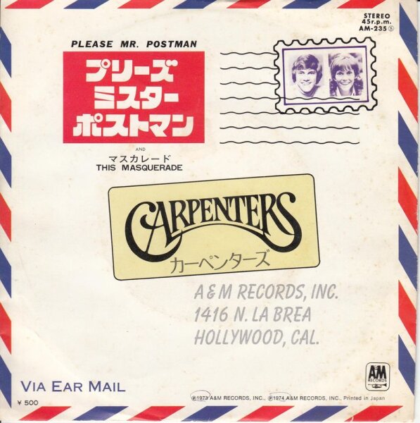 Carpenters - Please Mr. Postman (Japan)