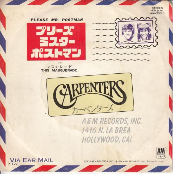 Carpenters - Please Mr. Postman (Japan)