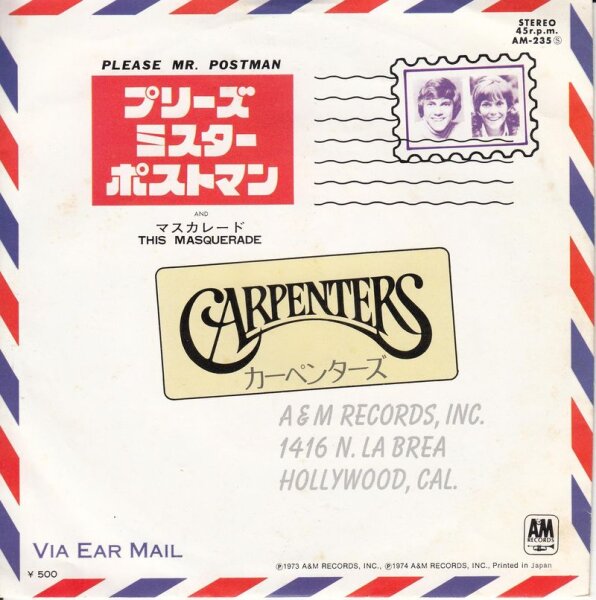 Carpenters - Please Mr. Postman (Japan)