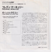 Freddie Mercury - I Was Born To Love (Japan)